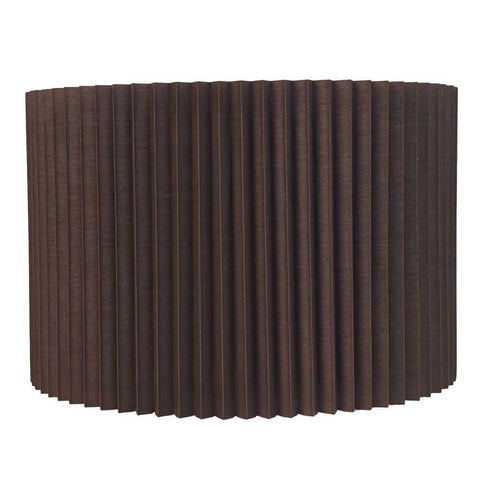 Nina Pleated Drum Shade - Medium Espresso