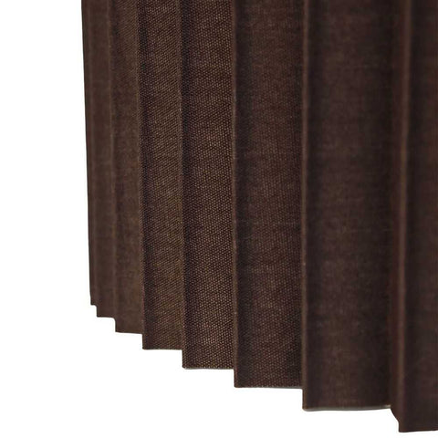 Nina Pleated Drum Shade - Medium Espresso