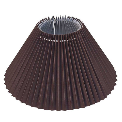 Anya Pleated Empire Shade - Medium Espresso