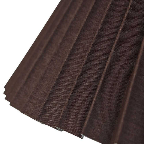Anya Pleated Empire Shade - Medium Espresso
