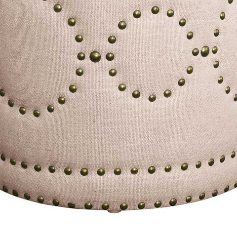 Bradshaw Round Storage Stool - Fawn Linen