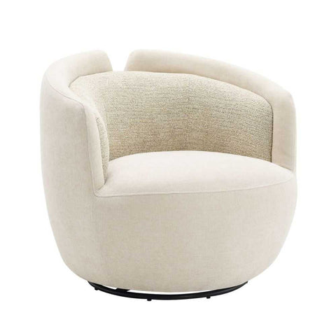 Pasadena Swivel Arm Chair - Ecru