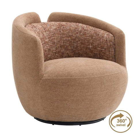Pasadena Swivel Arm Chair - Clay