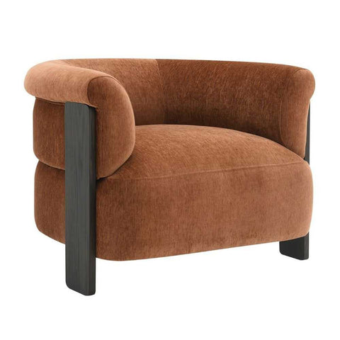 Arcadia Arm Chair - Rust Chenille