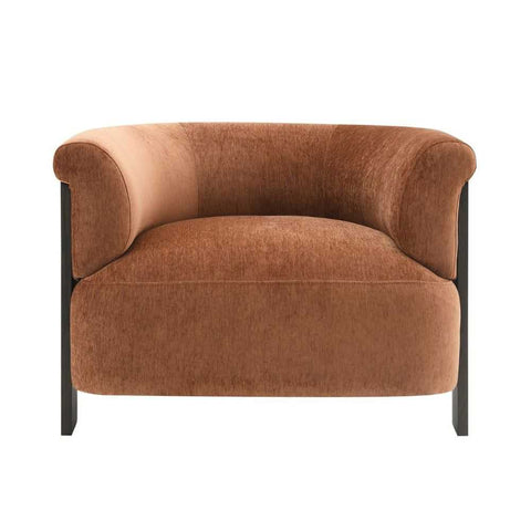 Arcadia Arm Chair - Rust Chenille