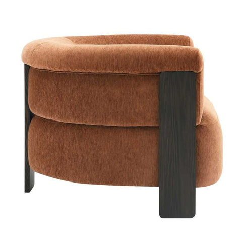 Arcadia Arm Chair - Rust Chenille
