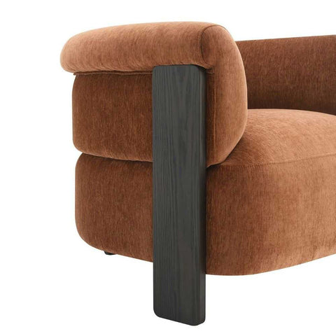 Arcadia Arm Chair - Rust Chenille