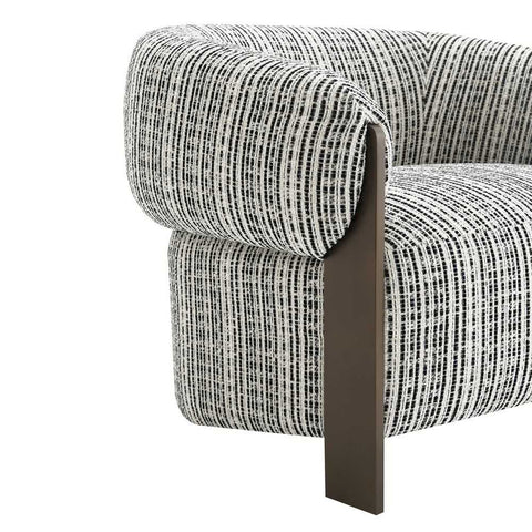 Napa Arm Chair - Black &amp; White