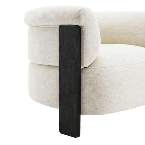 Arcadia Arm Chair - Ivory Chenille