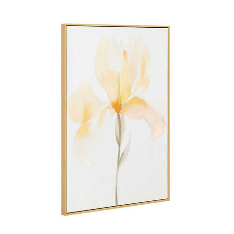 Soft Iris Set of Two Canvas Paintings
