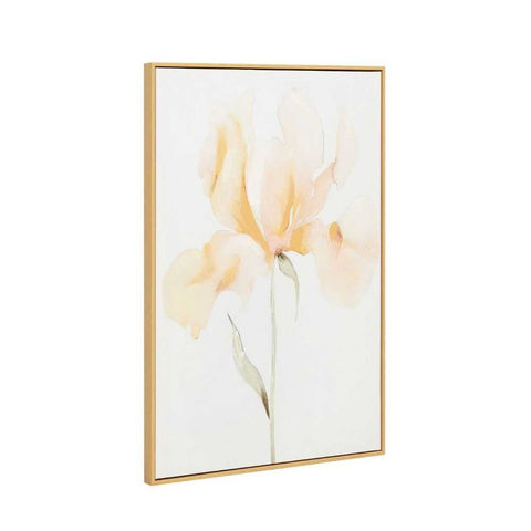Soft Iris Set of Two Canvas Paintings