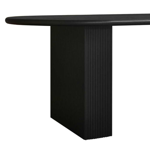 Brunella Oval Dining Table - 2.4m Black