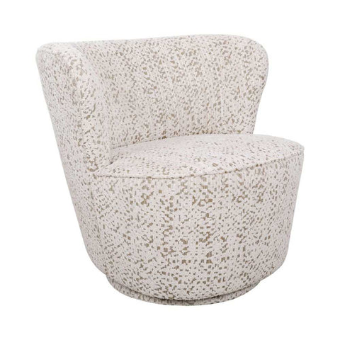 Alberta Swivel Chair - Oyster Jacquard