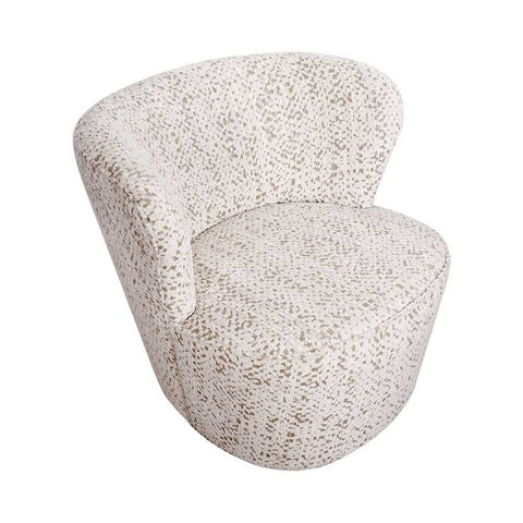 Alberta Swivel Chair - Oyster Jacquard