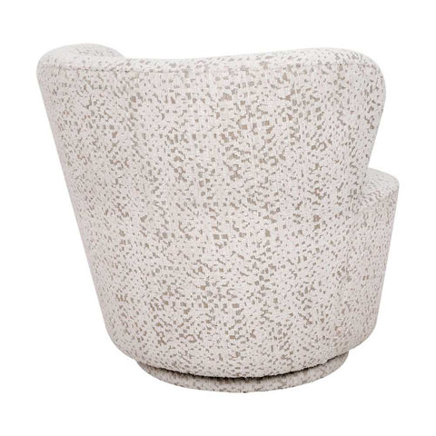 Alberta Swivel Chair - Oyster Jacquard