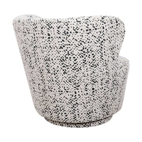 Alberta Swivel Chair - Charcoal Jacquard