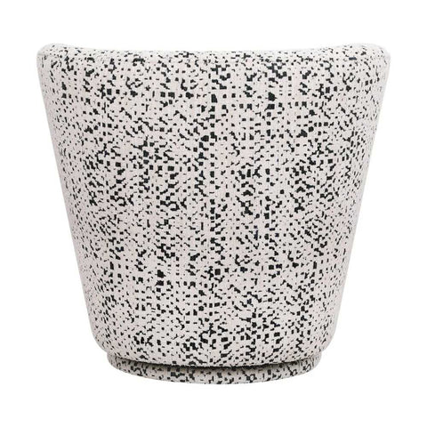 Alberta Swivel Chair - Charcoal Jacquard