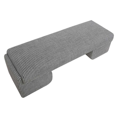 Cairo Bench Ottoman - Houndstooth
