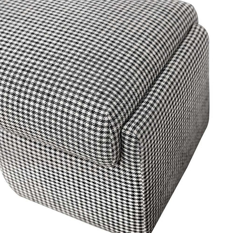 Cairo Bench Ottoman - Houndstooth