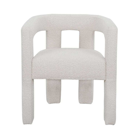 Lorenzo Arm Chair - Ivory Boucle