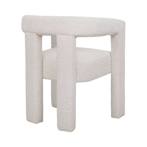 Lorenzo Arm Chair - Ivory Boucle