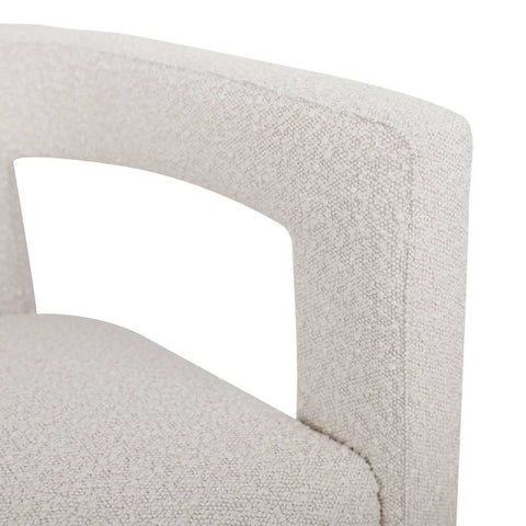 Lorenzo Arm Chair - Ivory Boucle