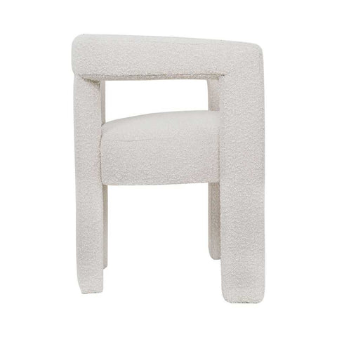 Lorenzo Arm Chair - Ivory Boucle