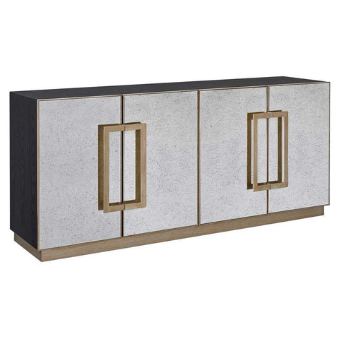 Mira Mirrored Buffet - Antique Gold