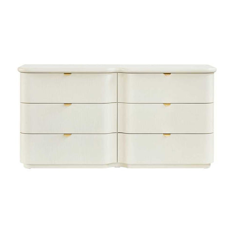 Lina 6 Drawer Chest - Ivory