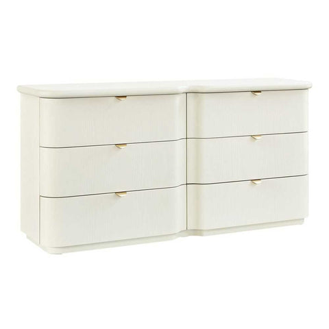 Lina 6 Drawer Chest - Ivory