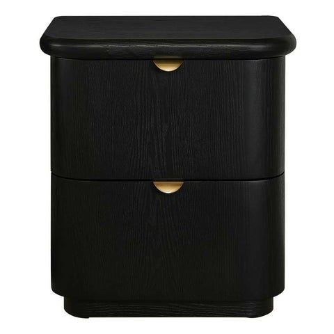 Lina Bedside Table - Black