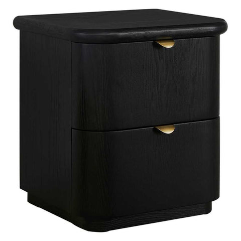 Lina Bedside Table - Black