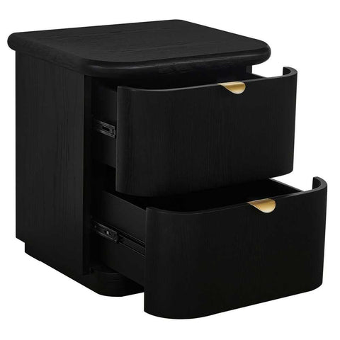 Lina Bedside Table - Black