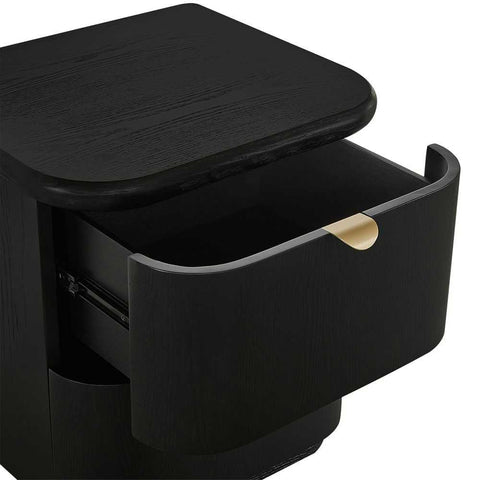 Lina Bedside Table - Black