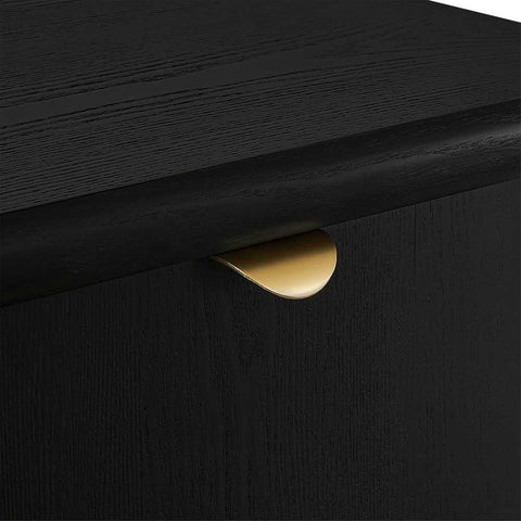 Lina Bedside Table - Black