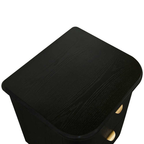 Lina Bedside Table - Black