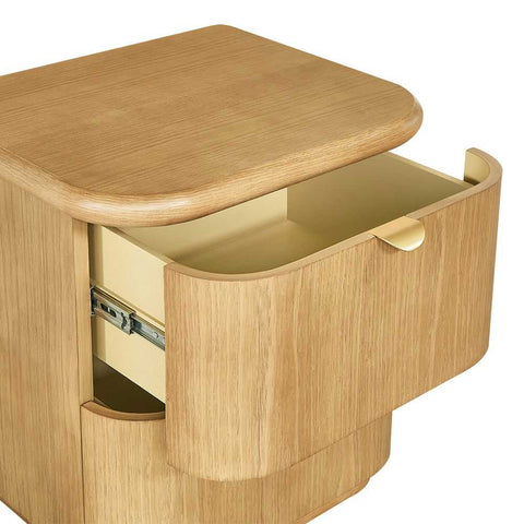 Lina Bedside Table - Natural Oak