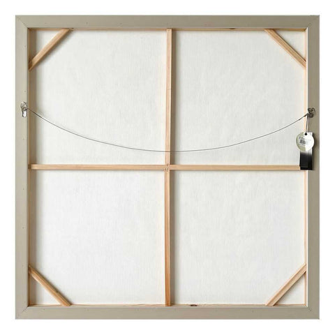 White Linen 105x105cm Enhanced Canvas Print
