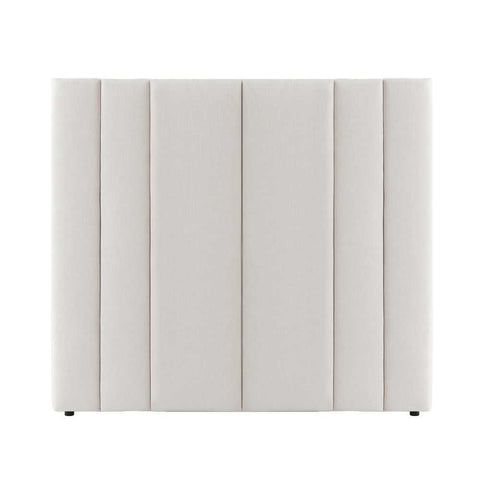 Soho 165x140cm Queen Bedhead - Ecru Linen