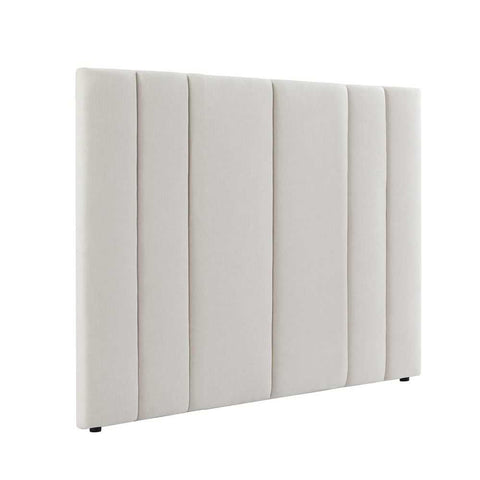 Soho 165x140cm Queen Bedhead - Ecru Linen