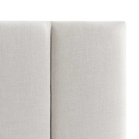 Soho 165x140cm Queen Bedhead - Ecru Linen