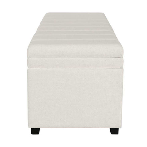Soho Storage Bench Ottoman - Ecru