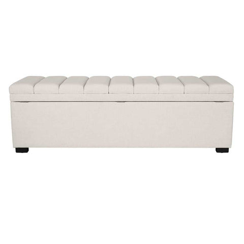 Soho Storage Bench Ottoman - Ecru