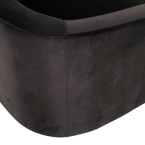 Bellevue Swivel Arm Chair - Slate Grey Velvet