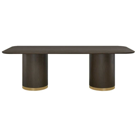Eli Rectangular Dining Table - 2.4m Smoked Oak