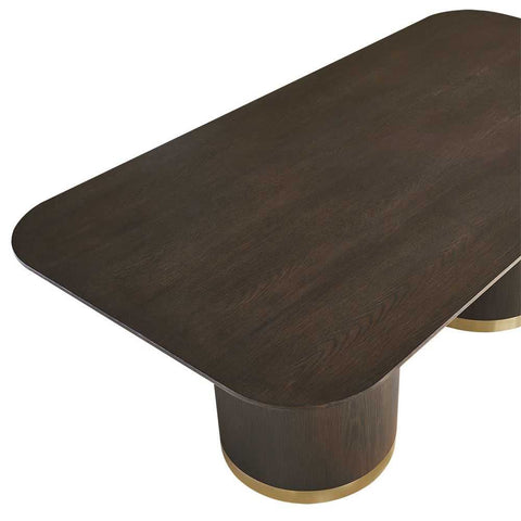 Eli Rectangular Dining Table - 2.4m Smoked Oak