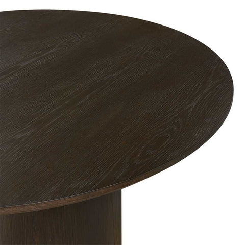 Eli Round Dining Table - 1.2m Smoked Oak