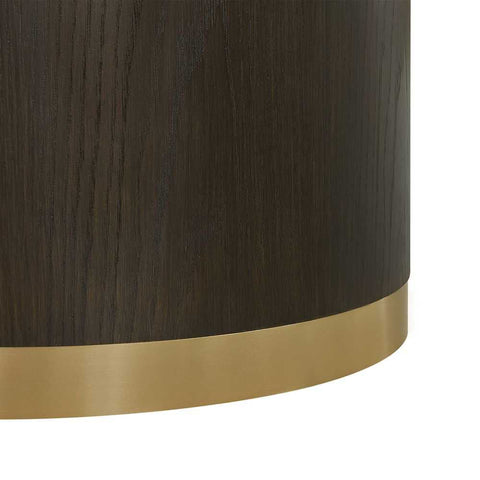Eli Round Dining Table - 1.2m Smoked Oak
