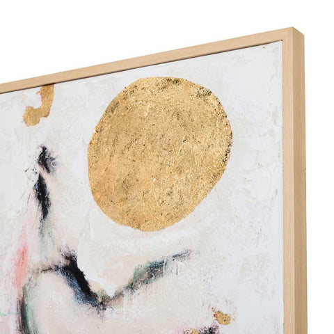 Golden Moon 100x100cm Canvas Painting