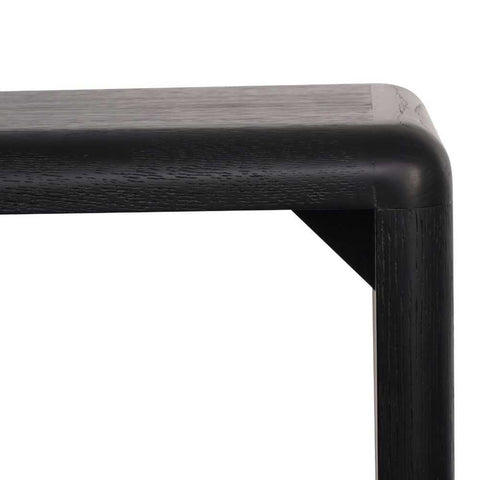 Radcliff 140cm Oak Console Table - Black